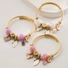 Wholesale Unisex Fashion Animal Style Electroplated Beaded Bee Diamond Pendant Bracelet Made Of Alloy And Stainless Steel