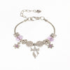 Wholesale Unisex Fashion Copper Alloy Bracelet With Electroplated Flower Bow Geometric Pendant