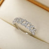 Wholesale Unisex Fashion Copper Zircon Geometric Ring