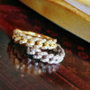 Wholesale Unisex Fashion Copper Zircon Geometric Ring