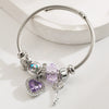 Wholesale Unisex Fashion Diamond Heart Elephant Love Adjustable Bracelet Made Of Alloy