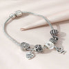 Wholesale Unisex Fashion Electroplated Alloy Bracelet With Heart Shaped And Animal Zodiac Letter Number Text Patterns
