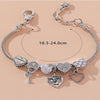Wholesale Unisex Fashion Electroplated Copper Bracelet With Heart Bow Geometric Letter Pendant