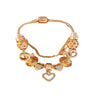 Wholesale Unisex Fashion Geometric Crown Heartshaped Copper Alloy Electroplated Bracelet