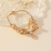Wholesale Unisex Fashion Geometric Crown Heartshaped Copper Alloy Electroplated Bracelet
