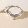 Wholesale Unisex Fashion Geometric Heartshaped Diamond Ball Crystal Beads Copper Alloy Electroplated Bracelet