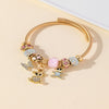 Wholesale Unisex Fashion Insect Animals Zodiac Signs Stainless Steel Alloy Electroplated Beaded Pendant Bracelet