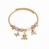 Wholesale Unisex Fashion Insect Animals Zodiac Signs Stainless Steel Alloy Electroplated Beaded Pendant Bracelet