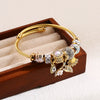 Wholesale Unisex Fashionable Geometric Diamond Inlaid Alloy Bracelet With Fishtail Pendant