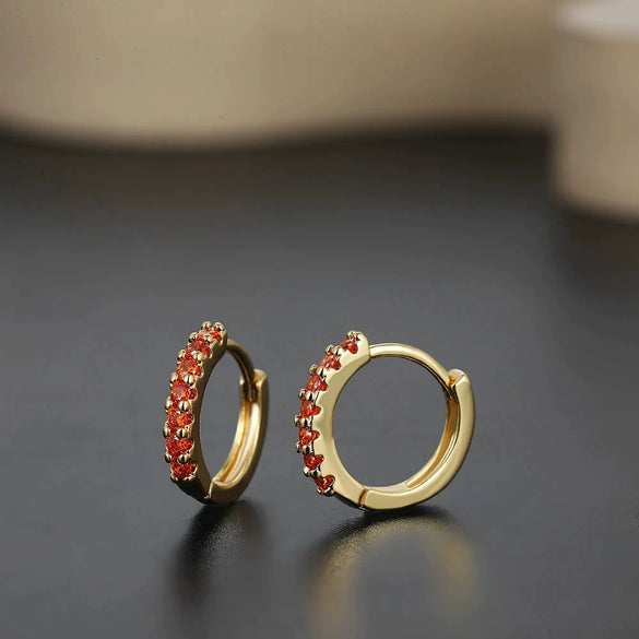 Wholesale Unisex Fashionable Light Luxury Niche Highend Sense Earrings Copper Ushape Electroplated