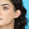 Wholesale Unisex Fashionable Light Luxury Niche Highend Sense Earrings Copper Ushape Electroplated