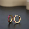 Wholesale Unisex Fashionable Light Luxury Niche Highend Sense Earrings Copper Ushape Electroplated