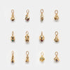 Wholesale Unisex Flower Pattern Copper Necklace With Rhinestone Pendant O Chain Gold Plated