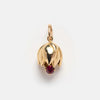 Wholesale Unisex Flower Pattern Copper Necklace With Rhinestone Pendant O Chain Gold Plated