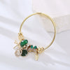 Wholesale Unisex Geometric Alloy Bracelet With Diamond Design And Exquisite Pendant