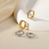 Wholesale Unisex Geometric And Heartshaped Copper Goldplated Earrings