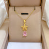 Wholesale Unisex Geometric Cartoon Minimalist Stainless Steel And Copper Diamond Necklace With Water Drop And Sea Star Design