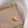 Wholesale Unisex Geometric Cartoon Minimalist Stainless Steel Copper Pendant Necklace