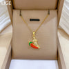 Wholesale Unisex Geometric Cartoon Minimalist Stainless Steel Copper Pendant Necklace
