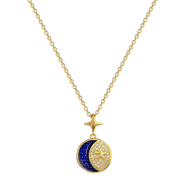 Wholesale Unisex Geometric Cartoon Stainless Steel And Copper Full Diamond Necklace