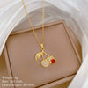 Wholesale Unisex Geometric Cartoon Stainless Steel And Copper Necklace