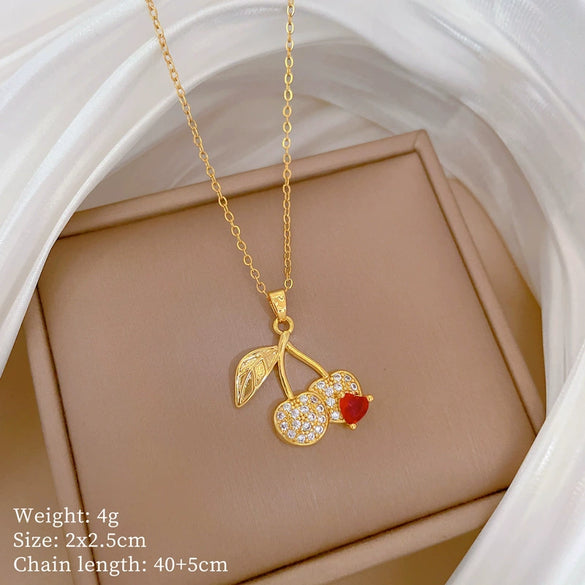 Wholesale Unisex Geometric Cartoon Stainless Steel And Copper Necklace