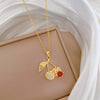 Wholesale Unisex Geometric Cartoon Stainless Steel And Copper Necklace