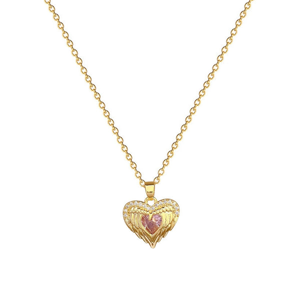 Wholesale Unisex Geometric Cartoon Stainless Steel Copper Micro Inlay Full Diamond Clavicle Chain Jewelry
