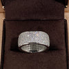Wholesale Unisex Geometric Copper Diamond Ring With Zircon Light Luxury Style