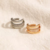 Wholesale Unisex Geometric Copper Goldplated Ear Clips