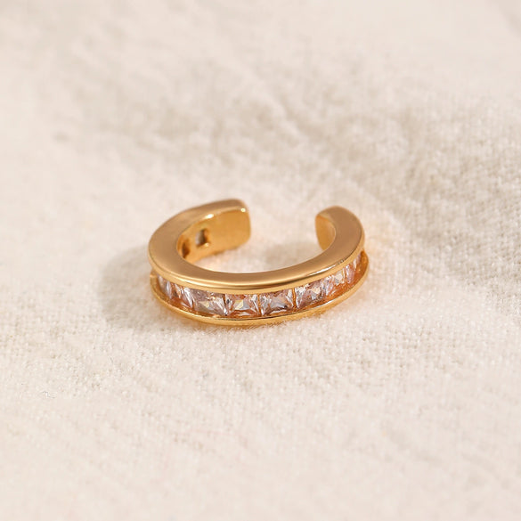 Wholesale Unisex Geometric Copper Goldplated Ear Clips