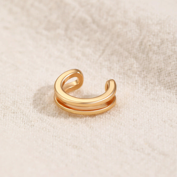 Wholesale Unisex Geometric Copper Goldplated Ear Clips