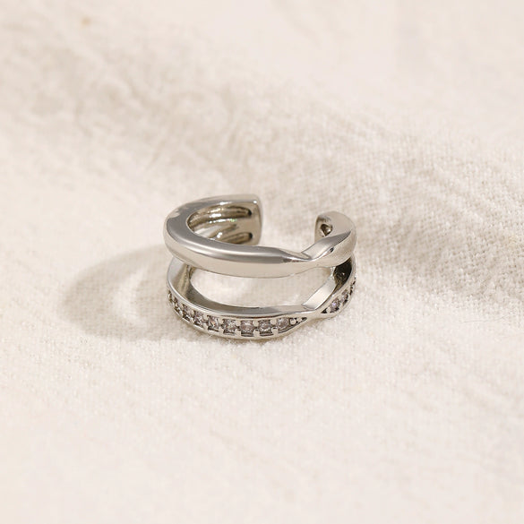 Wholesale Unisex Geometric Copper Goldplated Ear Clips