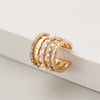 Wholesale Unisex Geometric Copper Goldplated Ear Clips