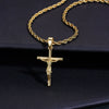 Wholesale Unisex Geometric Cross Necklace 18K Gold Plated Purely Handmade Copper