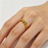 Wholesale Unisex Geometric Cross Stainless Steel Electroplated Ring Fashion Accessory