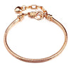 Wholesale Unisex Geometric Electroplated Metal Snake Bone Base Chain Bracelet For Diy Making