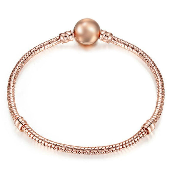 Wholesale Unisex Geometric Electroplated Metal Snake Bone Base Chain Bracelet For Diy Making