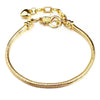 Wholesale Unisex Geometric Electroplated Metal Snake Bone Base Chain Bracelet For Diy Making