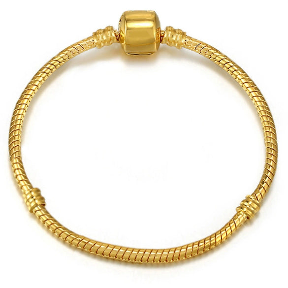 Wholesale Unisex Geometric Electroplated Metal Snake Bone Base Chain Bracelet For Diy Making