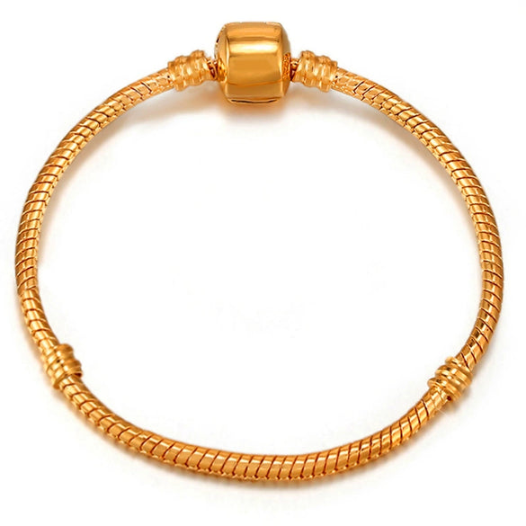 Wholesale Unisex Geometric Electroplated Metal Snake Bone Base Chain Bracelet For Diy Making