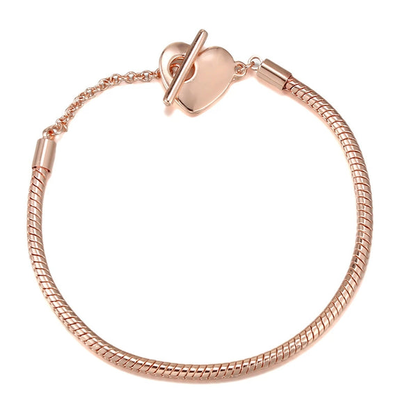 Wholesale Unisex Geometric Electroplated Metal Snake Bone Base Chain Bracelet For Diy Making