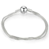 Wholesale Unisex Geometric Electroplated Metal Snake Bone Base Chain Bracelet For Diy Making