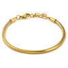 Wholesale Unisex Geometric Electroplated Metal Snake Bone Base Chain Bracelet For Diy Making