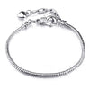 Wholesale Unisex Geometric Electroplated Metal Snake Bone Base Chain Bracelet For Diy Making