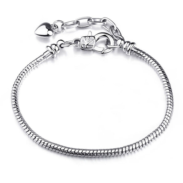 Wholesale Unisex Geometric Electroplated Metal Snake Bone Base Chain Bracelet For Diy Making