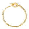 Wholesale Unisex Geometric Electroplated Metal Snake Bone Base Chain Bracelet For Diy Making