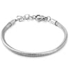 Wholesale Unisex Geometric Electroplated Metal Snake Bone Base Chain Bracelet For Diy Making
