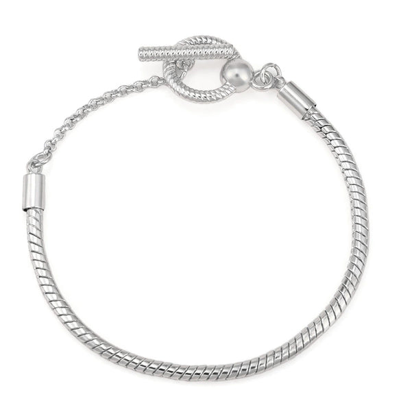 Wholesale Unisex Geometric Electroplated Metal Snake Bone Base Chain Bracelet For Diy Making