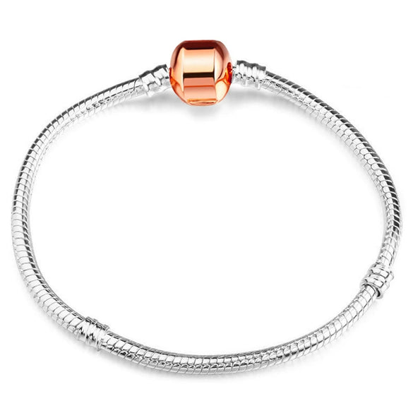 Wholesale Unisex Geometric Electroplated Metal Snake Bone Base Chain Bracelet For Diy Making